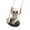 Hanging Skeleton Statue Halloween Decors Swing Skull Figurines 1