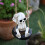 Hanging Skeleton Statue Halloween Decors Swing Skull Figurines 4