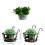 Multifunctional Iron Plant Shelf Balcony Gardening-White 4