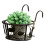 Multifunctional Iron Plant Shelf Balcony Gardening-White 5