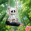 Hanging Skeleton Statue Halloween Decors Swing Skull Figurines 5