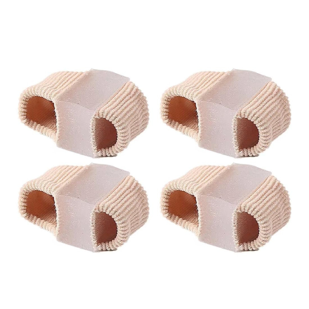 4Pack Tubular Bandages, Silicone Toe Straightener, Hallux Valgus Corrector