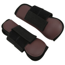 Hufe Support Stiefel PU-Schale Neopren Beinschutz für Springen Jagd Braun M