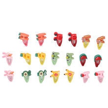 20pcs Pet Snap Hair Clips Letter Style Plastic for Dogs Cats Rabbits