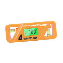Digital Angle Measurer Protractor Inclinometer Bevel Gauge Magnetic Level Orange 13X5.7cm For DIY Cars And Garden