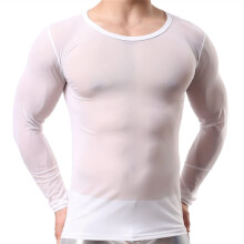 Mesh Shirt Men's Thong Men's Sexy Underwear, Boxer Shorts, Mesh, Breathable