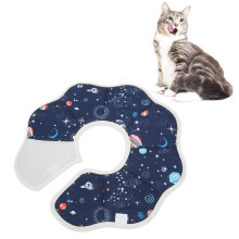 Wasserdichte, atmungsaktive, einklappbare Katzenschutzkragen Planet-Typ S aus non-woven Stoff