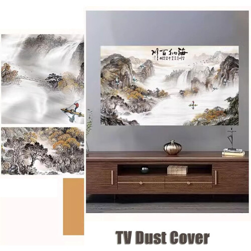 TV Dust Cover 3285 Inch Polyester ScratchResistant Screen Protector for LED LCD Flat or Curved TVs 2