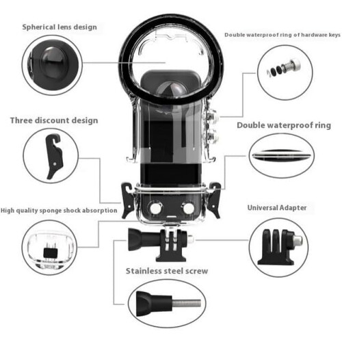 Insta360 X5.50M Diving Case with Bracket Adapter Accessories 2