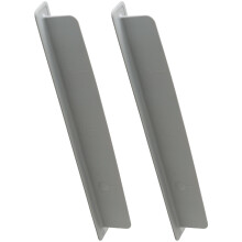 2 siliconen spatschermen met een hoogte van 8,1 cm Premium-Grijs