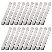 20Pcs Fabric Measuring Sewing Clip Metal Hemming Clip with 3Inch