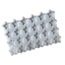Star Shape Silicone Mold Number Hanging Christmas Craft Tool for