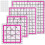 4Pcs Multipurpose Acrylic Sewing Ruler Set Quilting-Pink 1