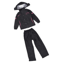 Waterdichte jas en broek voor volwassenen.-Dark Night Red Upgra