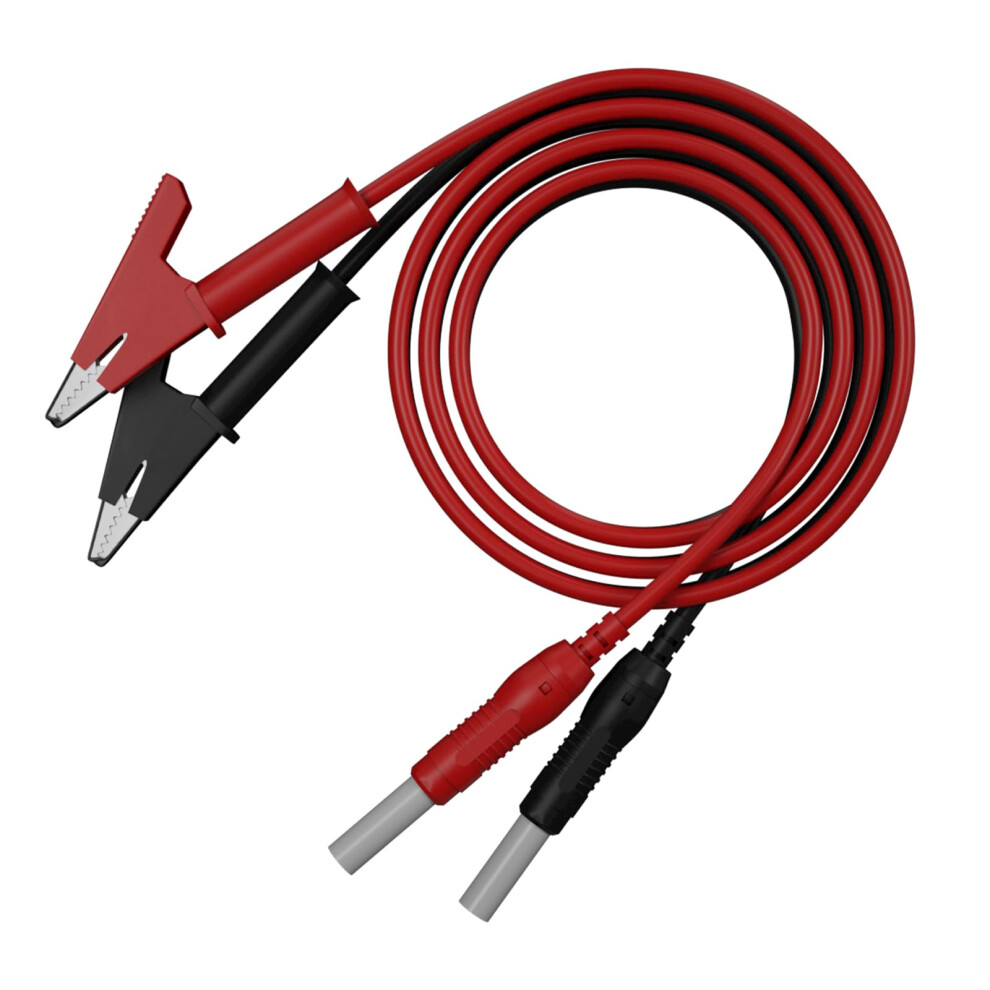 Electrical Test Leads 2Pcs Banana To Alligator Clip 4Mm Retractable Plugs 100Cm Length For Electrical Testing 9189345947117