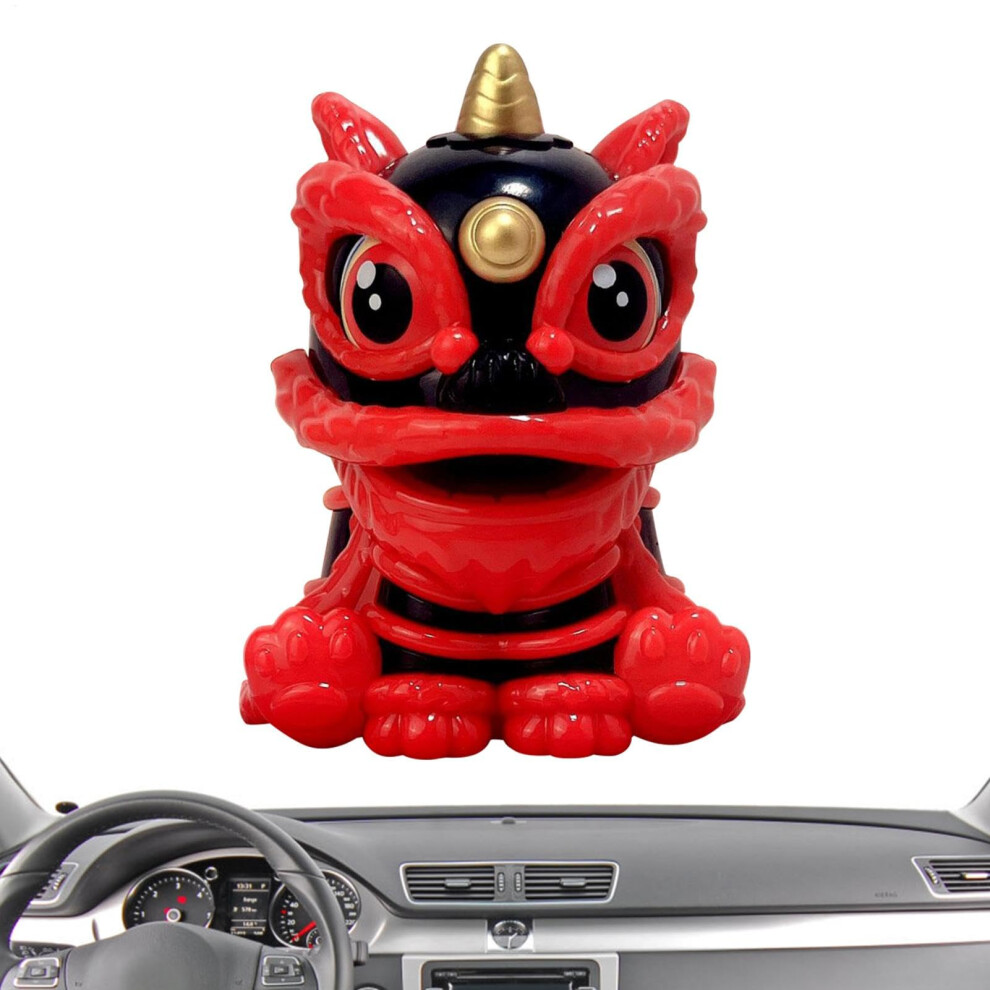 Cute Dashboard Car Accessories Chinese Lion Desk Car Ornament Chinese Decorations For Desk And Car Dashboard, Dashboard And Black 9412369911827