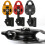 Oneway Pulley 12.5 kN Dynamic Pull Capability, Compact Red Design, Single Direction Rigging Pulley 3