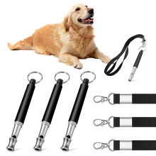 Pack of 3 Dog Whistles Rtter Recall Frequency Silent Training Whistles