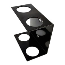 Double Vertical Barbell Holder Wall Mounted Barbell Rack Durable Storage Rod Holder
