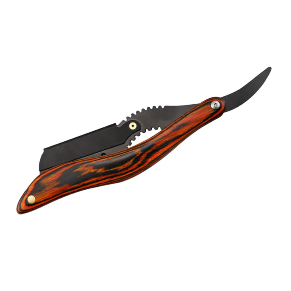 Black Beard Trimmer Shaving Clipon Razor Holder Moustache Razor Manual Beard Cutting Tool Wood