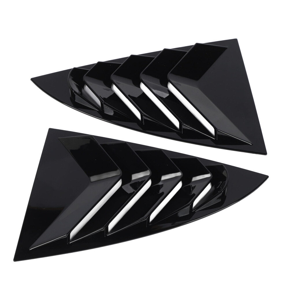 Car Rear Side Window Louvers For Tesla Model 3 2023+, Quarter Window Panel Exterior Accessories With Sporty Car Look, Side Window Louvers Abs 9190834871356