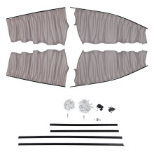 Pare-soleil pour Tesla Model 3, rideaux occultants haut de gamme en tissu pour vitres latérales, faciles à nettoyer, protection UV, stores de