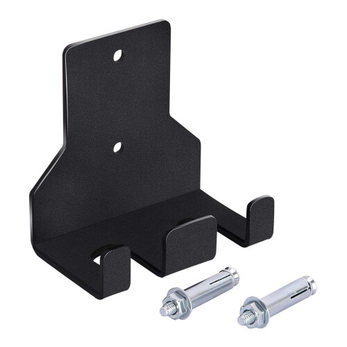 Wall Mounted Barbell Storage Rack, Double Vertical Barbell Holder, Hanging Barbell Rack, Easy Install