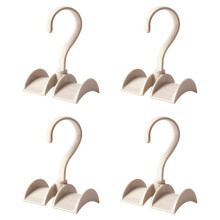Elegantti vaatekaappijärjestäjä, korkealaatuinen ABS-muovista valmistettu 360 asteen vaateripustimet, sileät pyöreät kaaren muotoiset koukut,