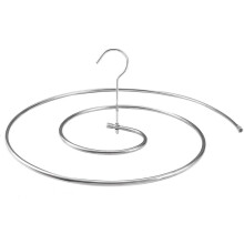 Spiralförmiger Gürtelorganizer für die Aufbewahrung im Kleiderschrank, robuster, platzsparender Kleiderbügel mit frei drehbarem Ring, perfekt zum