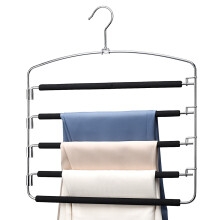 Optimisez votre dressing ! Cintres à pantalons gain de place, idéaux pour une organisation optimale de votre chambre, en acier inoxydable. Des