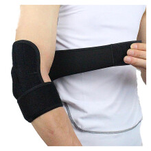 Sports Elbow Pads 2 Pack Adjustable Elbow Support With SpringLoaded Protector For Gym And Tennis