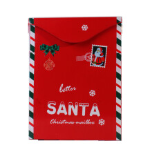 Artistic Casting Iron Hanging Post Box Holiday Themed Mail-Red