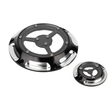 Krom motor Derby dæksel til Harley motorcykler Nem installation Problemfri udskiftning Holdbar aluminiumskonstruktion Billet CNC-bearbejdning