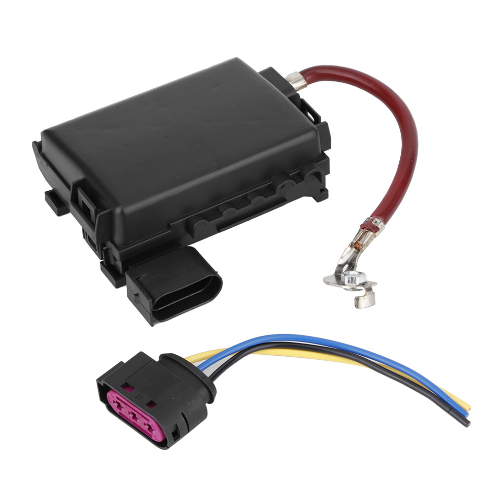 Wiring Harness Pigtail Connector Compatible Vw Beetle Jetta Golf Mk4, Battery Terminal Fuse Box 1J0937550 Replacement, Moisture Sealed Durable 9464372924097