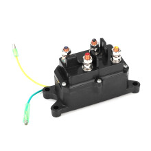Reléový stykač solenoidu navijáku pro čtyřkolky/UTV 12V DC, vysoký výkon, 250A, SPDT, kontaktní tvar s krytím IP67, vodotěsná krytka