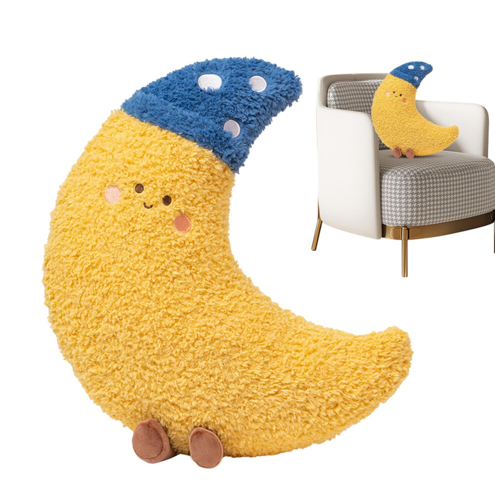Lunar Pillow Crescent Pillow Soft Plush Lumbar Support Cushion For Sleeping Bed Pregnancy Pillow Women Baby Moon