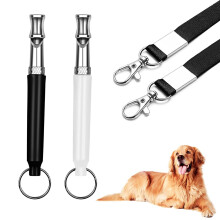Ultrasonic Dog Whistle with Lanyard, Adjustable for Barking Control and Recall Training
