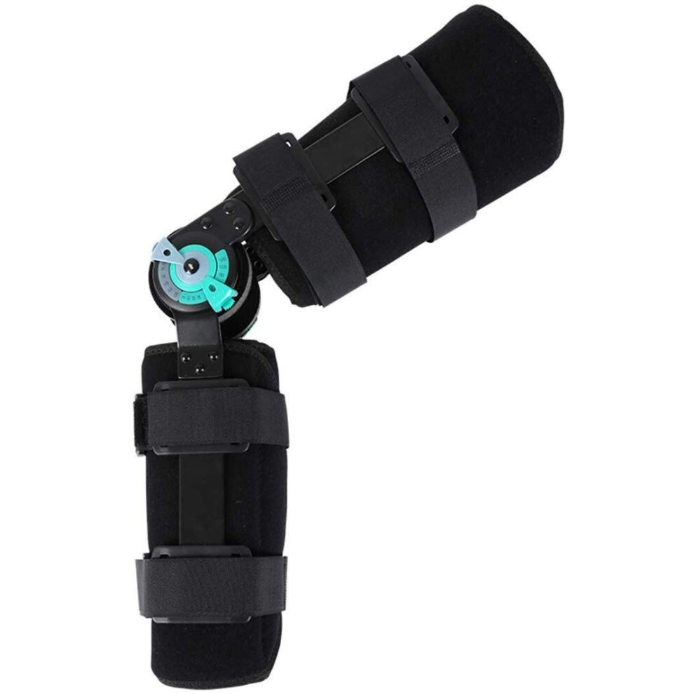 Lojax Adjustable Knee Brace with Hinge, ROM Brace for ACL, MCL, PCL Injuries, RightMedium (53CM)