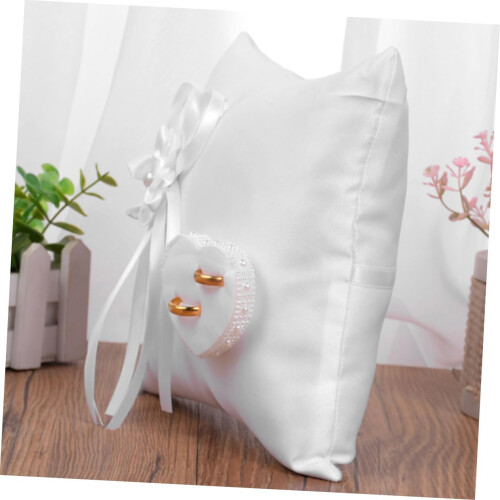 Wedding Ring Holder, Wedding Ring Carrier, White 1