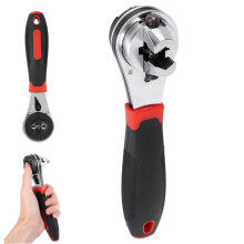 Universal Wrench Steel Ratcheting Adjustable Wrench With NonSlip Handle Multifunctional Socket For Car Motorcycle Bike
