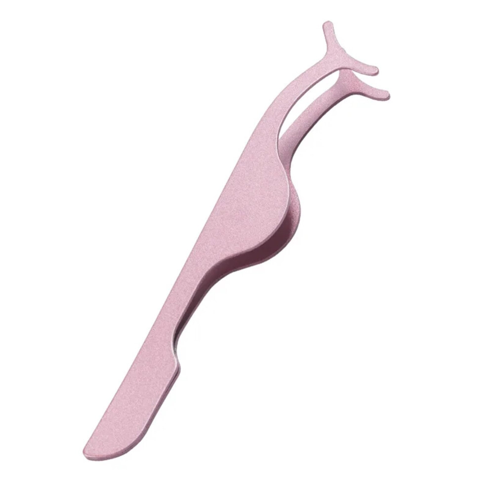 Tweezers 3 Pieces False Eyelash Tweezers Fake Eyelash Applicator Eyelash Extension Curler Nipper Makeup Pliers Tools (Color8)