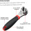Adjustable Ratchet Wrench 622 Mm Steel MultiFunction Auto  Quick Release 5