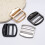 Backpacks Strap Adjuster Buckle Alloy Hardware for-Dumb black 6