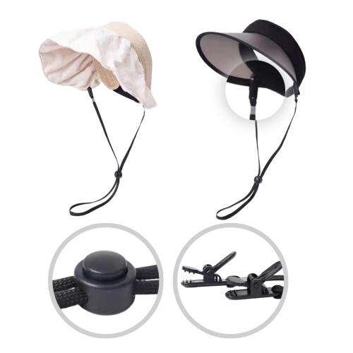 Flexible Headwear Clip Secure Windproof for Cycling-Light blue 1