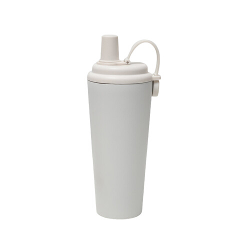 Ergonomic 710ml Nonrust Steel Thermal Bottle Magnetic-White