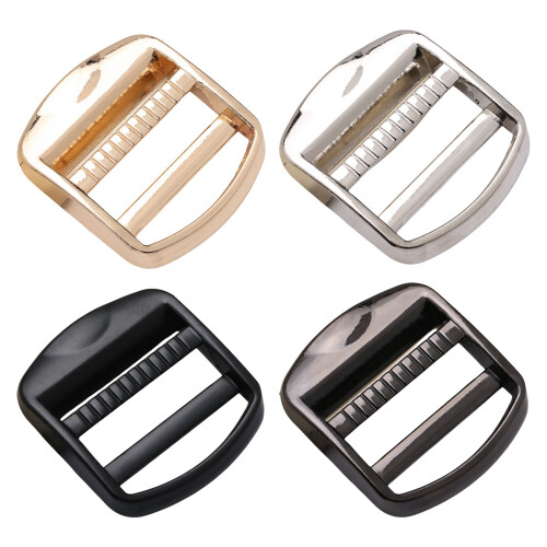 Backpacks Strap Adjuster Buckle Alloy Hardware for-Dumb black 1