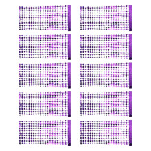 Rideaux en aluminium durables en forme de cœur rouge, 10-Violet