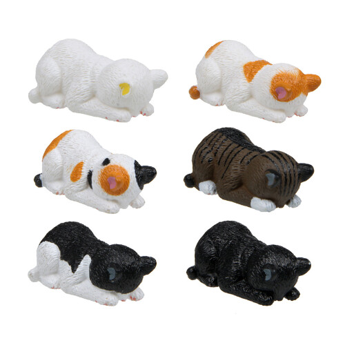 Cartoon PVC Facepalm Katzen Statue Miniatur Auto-3 1
