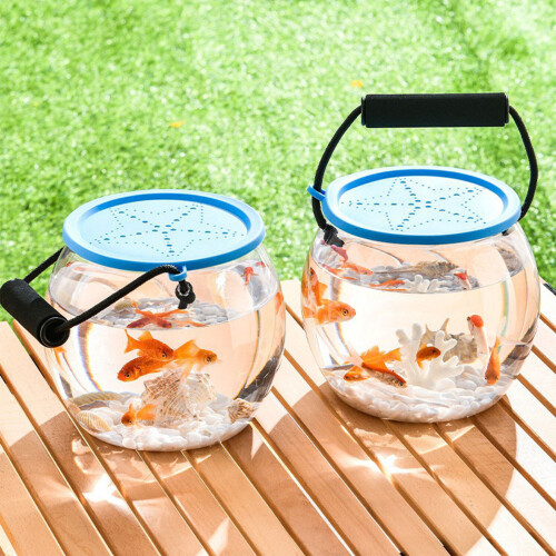Handheld Fish Transport Container With Clear Lid For Beach-1 2