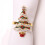 Tableware Metal Napkin Rings Christmas Tree Sparkling 4